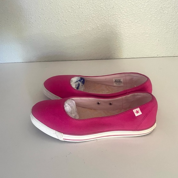 CONVERSE One Star woman’s pink canvas slip on shoes size 10 - Picture 3 of 11